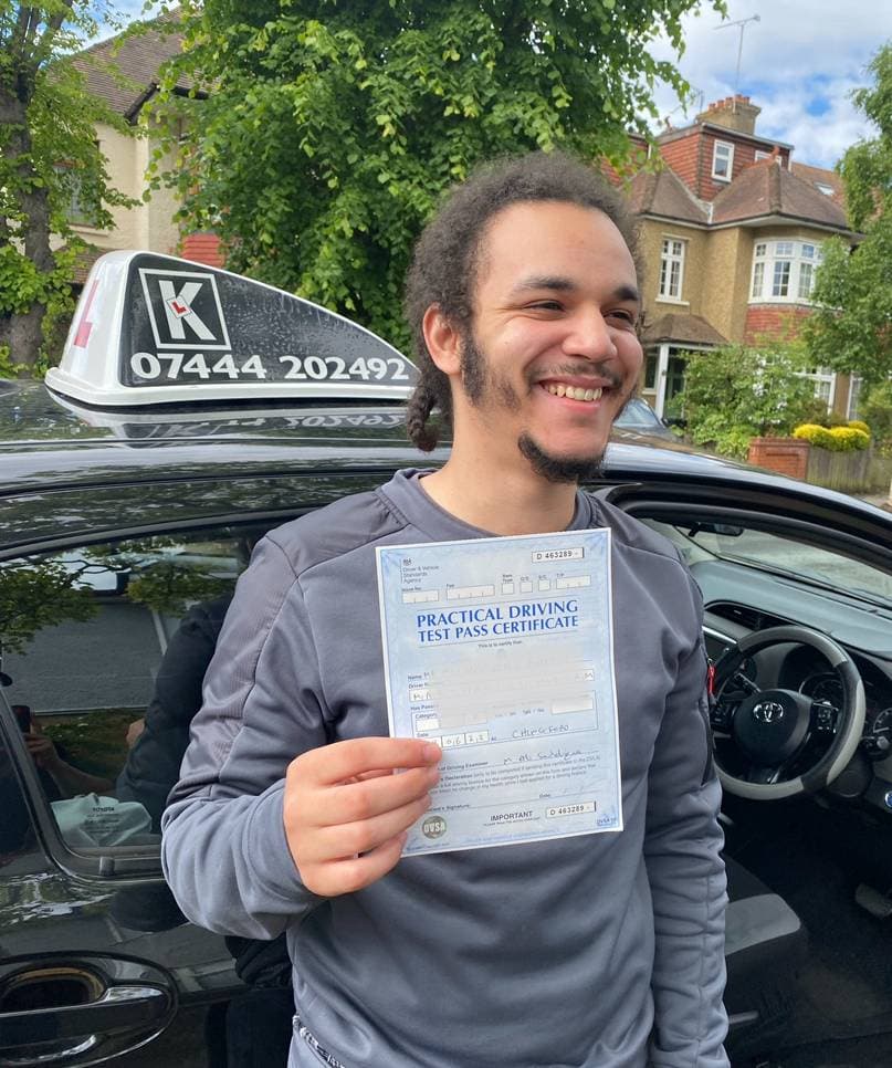 K Driving School learner success 9