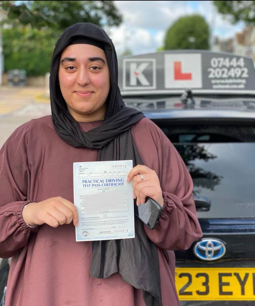 K Driving School learner success 26